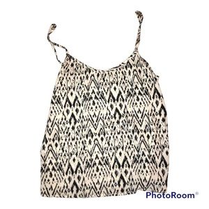 H&M Black and white patterned tank
